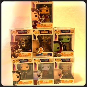 Starlord,Rocket,Groot,Gamora,Mantis,Nebula,Drax